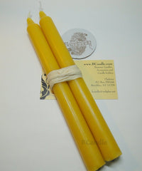 100% Beeswax 7-hour Candles Organic - 7 1/2" Tall, (Pack of 10), Wood Box - BCandle