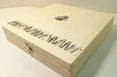 Unfinished Wooden Box 8.4" by 8.1" - BCandle