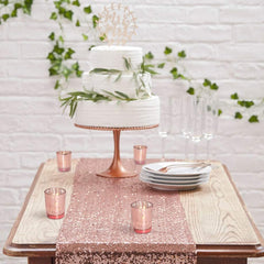 Votive Metallic Pink Mercury Glass Candle Holders - BCandle