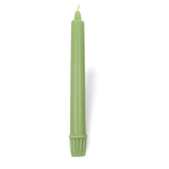 100% Beeswax Taper GREEN Candles Organic Hand Made - 8" Tall, 7/8" Thick (each) - BCANDLE