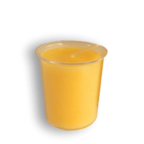 100% Pure Beeswax 15-hour Votives Candles in CUP, Organic Hand Made (Each) - BCANDLE