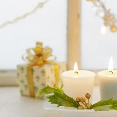 100% Pure Beeswax 15-hour Votives IVORY Candles REFILLS (no cup), Organic Hand Made (Each) - BCANDLE