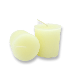 100% Pure Beeswax 15-hour Votives IVORY Candles REFILLS (no cup), Organic Hand Made (Each) - BCANDLE