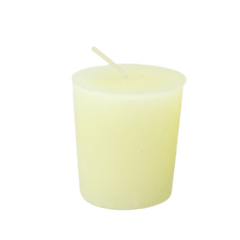 100% Pure Beeswax 15-hour Votives IVORY Candles REFILLS (no cup), Organic Hand Made (Each) - BCANDLE