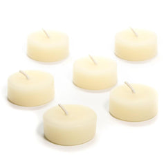 100% Pure Raw Beeswax Tea Lights Candles REFILLS Organic Hand Made, IVORY - BCANDLE