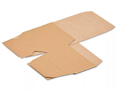 Pinstripe Kraft Gift Box - 4x4x2"