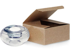 Pinstripe Kraft Gift Box - 4x4x2"