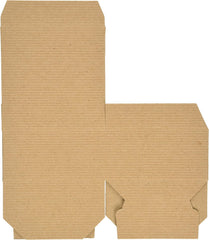 Pinstripe Kraft Gift Box - 4x4x2"