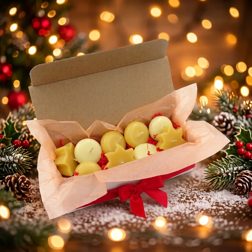 Gift Set of 9 Floating Candles, 100% Pure Beeswax Candles for Wedding Centerpieces & Holiday Decor