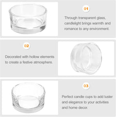 Clear Glass Tealight Candle Holder