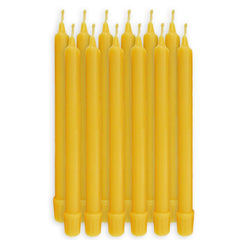 Beeswax Colonial Candles Taper Organic Hand Made - 8 inch Tall, 3/4-inch Diameter - BCANDLE