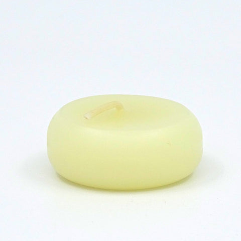 Beeswax Floating Candles, IVORY, Round Shaped Candles for Vases, Centerpieces at Wedding, Party, Pool, Holidays 