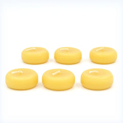 Beeswax Floating Candles, Round Shaped Candles for Vases, Centerpieces at Wedding, Party, Pool, Holidays - BCandle