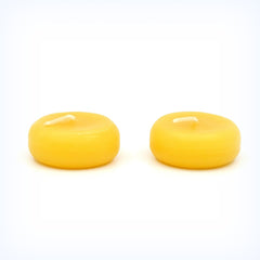 Beeswax Floating Candles, Round Shaped Candles for Vases, Centerpieces at Wedding, Party, Pool, Holidays - BCandle