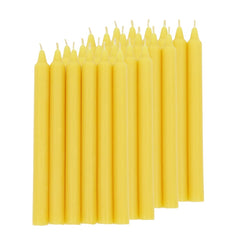 Beeswax Taper Candles Organic Hand Made - 7.5" Tall, 3/4" Thick - BCANDLE
