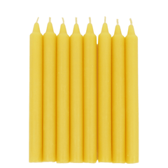 Beeswax Taper Candles Organic Hand Made - 7.5" Tall, 3/4" Thick - BCANDLE