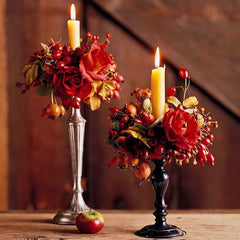 Beeswax Taper Candles Organic Hand Made - 8" Tall, 3/4" Thick