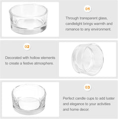 Clear Glass Tealight Candle Holder - BCANDLE
