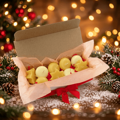 Gift Set of 9 Floating Candles, 100% Pure Beeswax Candles for Wedding Centerpieces & Holiday Decor - BCANDLE