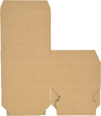 Pinstripe Kraft Gift Box - 4x4x2" - BCANDLE