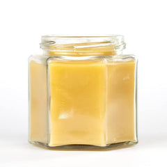 Pure Beeswax Set of 3 Glass Jar Candle with Lid - 2 Ounce Hand Poured - BCANDLE