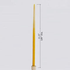 100% Beeswax 2-hour Candles Hand Made - 7 1/2 Inch Tall, (Pack of 36), Wood Box - BCandle