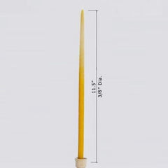 100% Beeswax 4 hour burning Candles Organic Hand Made - 11" Tall (each) - BCandle
