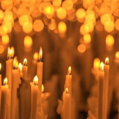 100% Beeswax 5 hour Taper Candles Organic Hand Made - 9" Tall (each) - BCandle