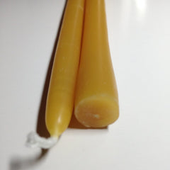 100% Beeswax 5 hour Taper Candles Organic Hand Made - 9" Tall (each) - BCandle