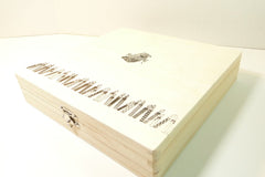 100% Beeswax 7-hour Candles Organic - 7 1/2" Tall, (Pack of 10), Wood Box - BCandle