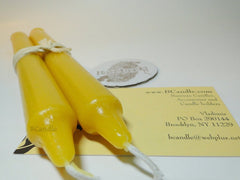 100% Beeswax 7-hour Candles Organic - 7 1/2" Tall, (Pack of 10), Wood Box - BCandle