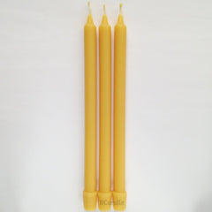 100% Beeswax Candles Organic Hand Made - 11" Tall, 5/8" Diameter - BCandle