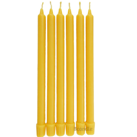 100% Beeswax Candles Organic Hand Made - 11" Tall, 5/8" Diameter - BCandle