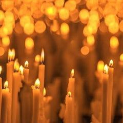 100% Beeswax Candles Organic Hand Made - 7 1/2 inch Tall (each) - BCandle