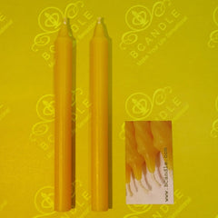 100% Beeswax Candles Organic Hand Made - 7 1/2" Tall, 3/4" Thick (each) - BCandle