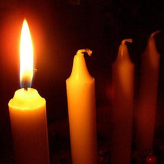 100% Beeswax Candles Organic Hand Made - 8" Tall, 3/4" Thick (each) - BCandle