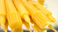 100% Beeswax Taper Candles Organic Hand Made - 8" Tall, 7/8" Thick (set of 6) - BCandle