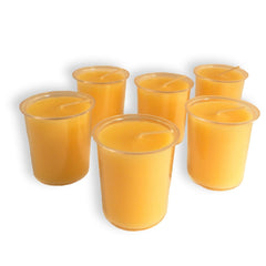 100% Pure Beeswax 15-hour Votives Candles in Cup, Organic, Hand Made - BCandle