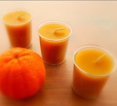 100% Pure Beeswax 15-hour Votives Candles in Cup, Organic, Hand Made - BCandle
