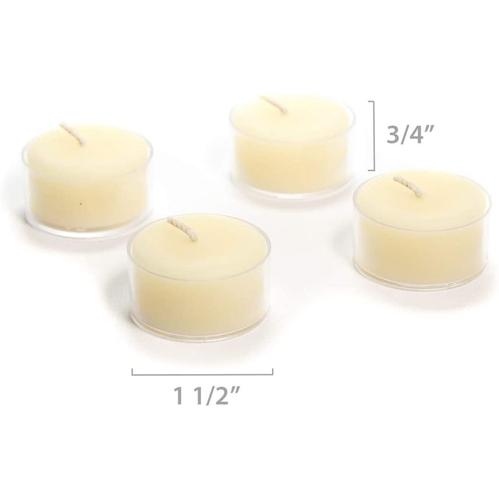 BCandle 100% Pure Raw Beeswax Tea Lights Candles Organic Hand Made (Pack of 6)
