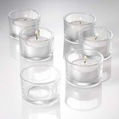 Clear Glass Tealight Candle Holder - BCandle