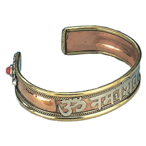 Copper Bracelet - OM Namo Shiva - BCandle