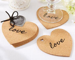 Heart Cork Coasters Candle Plate (set of 4) - BCandle
