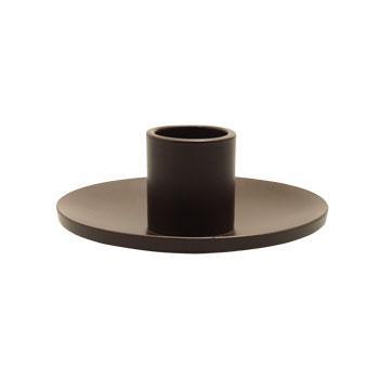 Metal Small Taper Holder - Simplicity - Dark Bronze, 3 inch - BCandle