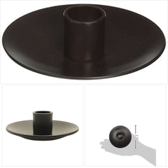 Metal Taper Holder - Simplicity - Dark Bronze, 4 inch - BCandle