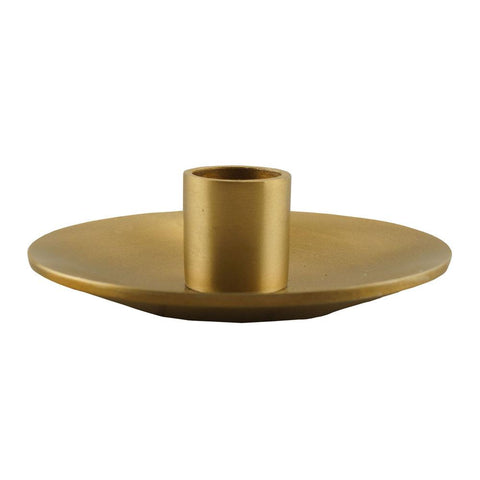Metal Taper Holder - Simplicity - Gold, 4 inch - BCandle