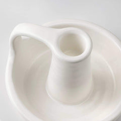 Taper Candlestick Holder, Ceramic White for Taper Candles - BCandle