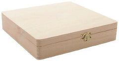 Unfinished Wooden Box 8.4" by 8.1" - BCandle