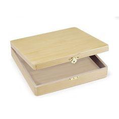 Unfinished Wooden Box 8.4" by 8.1" - BCandle
