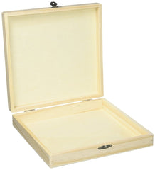 Unfinished Wooden Box 8.4" by 8.1" - BCandle